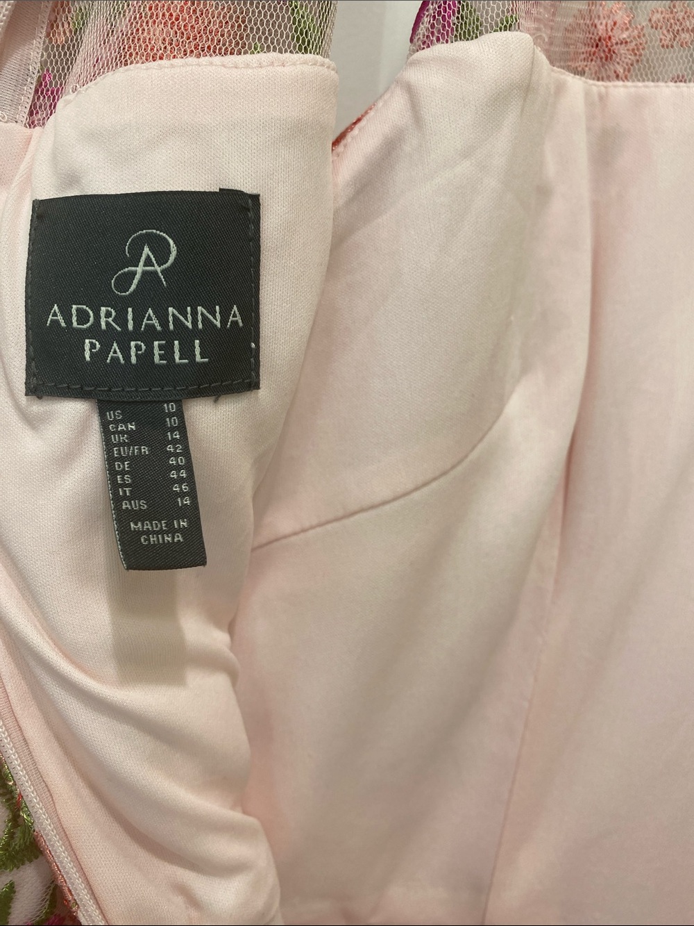NWT Adrianna Papell Pink Multi Floral Halter Midi Dress size 10 - Picture 4 of 13